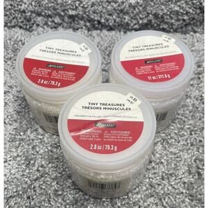 Tiny Treasures Christmas/Noel Filler In Bright White Flakes 3 Pack Bundle New